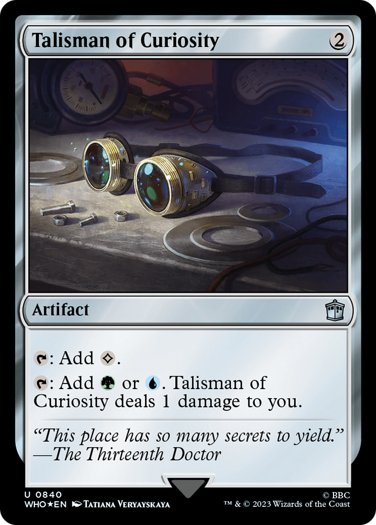 Talisman of Curiosity (Surge Foil) [Doctor Who] | Eastridge Sports Cards & Games