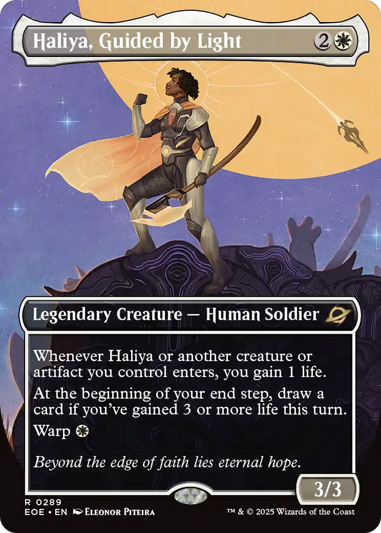Haliya, Guided by Light (Borderless) [Edge of Eternities] | Eastridge Sports Cards & Games