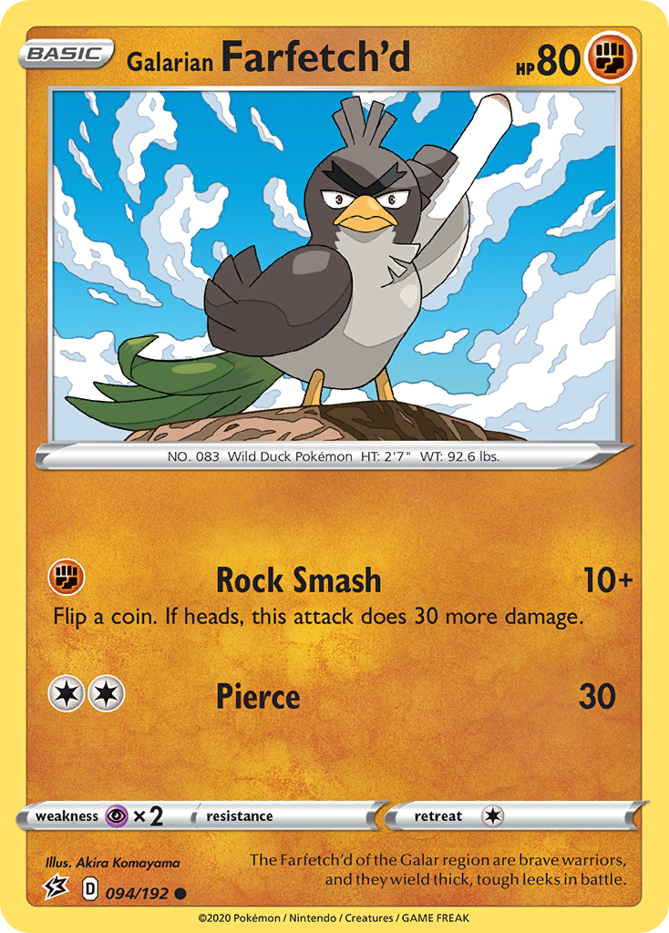 Galarian Farfetch'd (094/192) [Sword & Shield: Rebel Clash] | Eastridge Sports Cards & Games