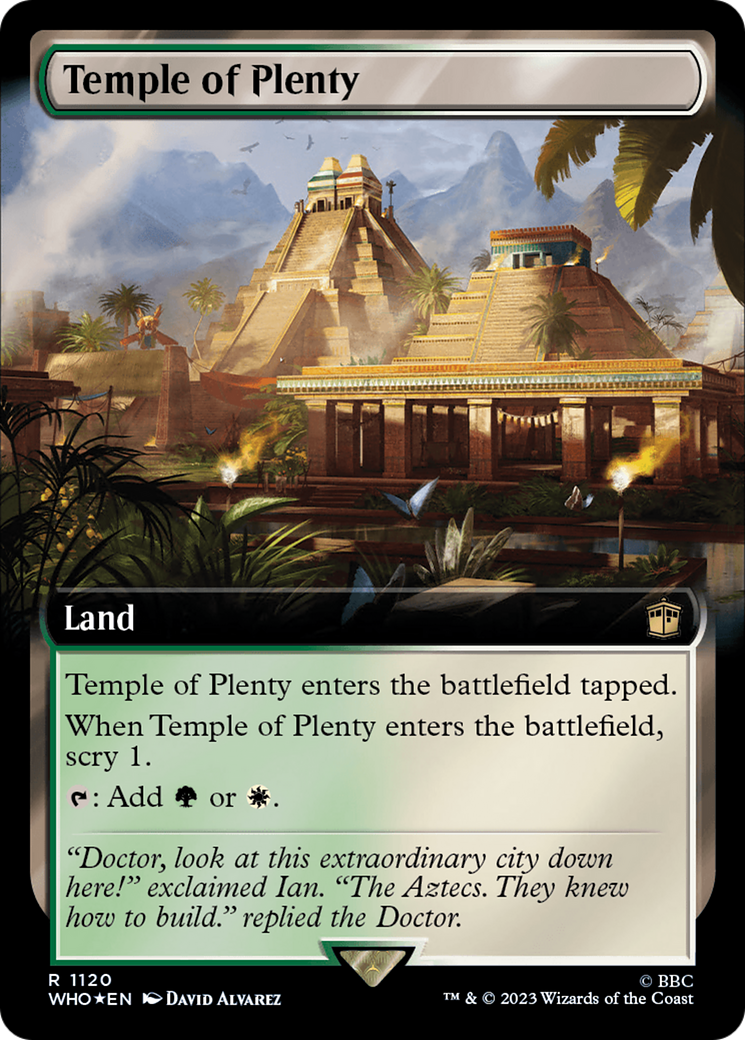 Temple of Plenty (Extended Art) (Surge Foil) [Doctor Who] | Eastridge Sports Cards & Games