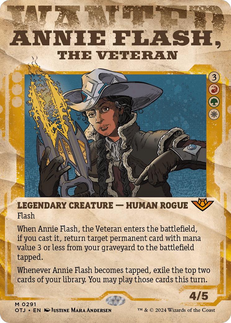 Annie Flash, the Veteran (Showcase) [Outlaws of Thunder Junction] | Eastridge Sports Cards & Games
