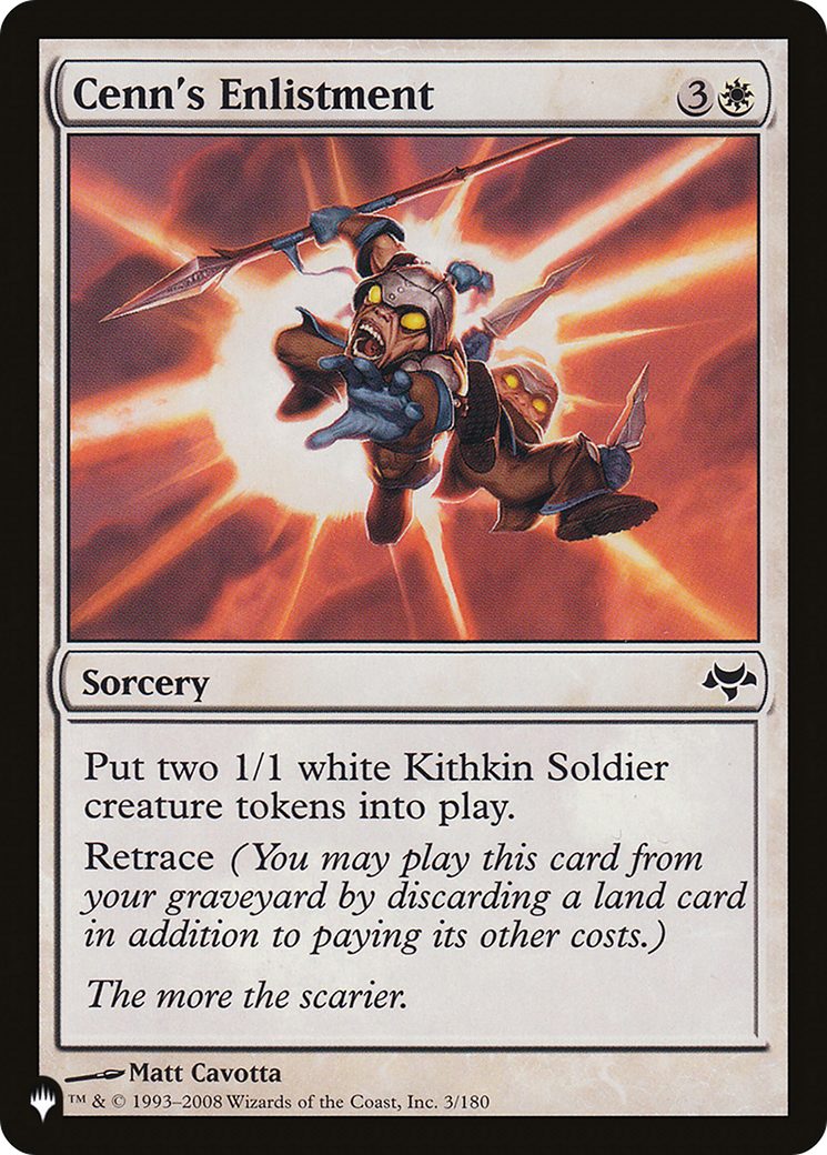 Cenn's Enlistment [The List] | Eastridge Sports Cards & Games