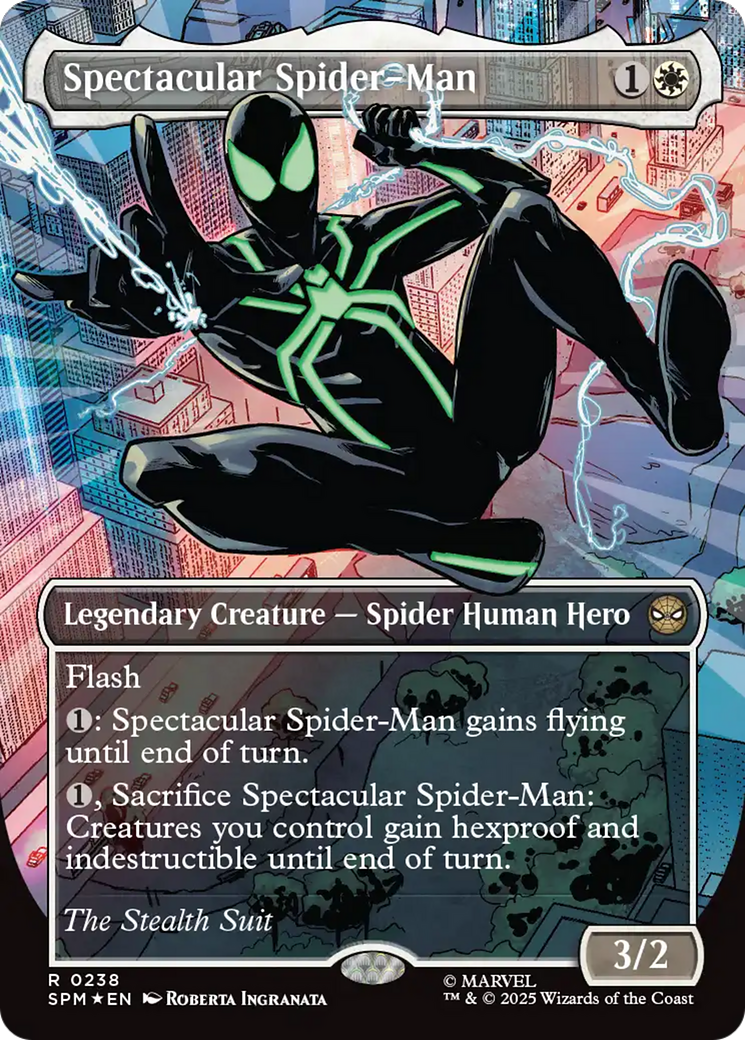 Spectacular Spider-Man (0238) (Borderless) (Textured Foil) [Marvel's Spider-Man] | Eastridge Sports Cards & Games