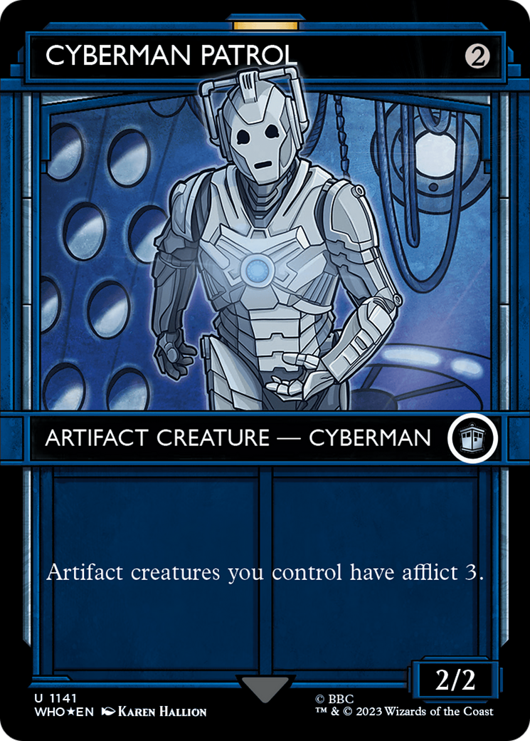 Cyberman Patrol (Showcase) (Surge Foil) [Doctor Who] | Eastridge Sports Cards & Games