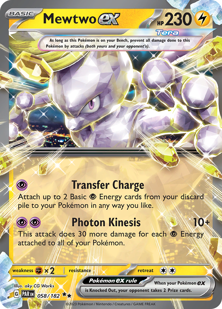 Mewtwo ex (058/182) [Scarlet & Violet: Paradox Rift] | Eastridge Sports Cards & Games