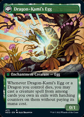 The Dragon-Kami Reborn // Dragon-Kami's Egg (Extended Art) [Kamigawa: Neon Dynasty] | Eastridge Sports Cards & Games