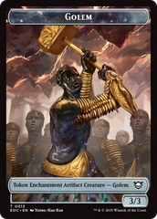 Shapeshifter // Golem (0013) Double-Sided Token [Edge of Eternities Commander Tokens] | Eastridge Sports Cards & Games