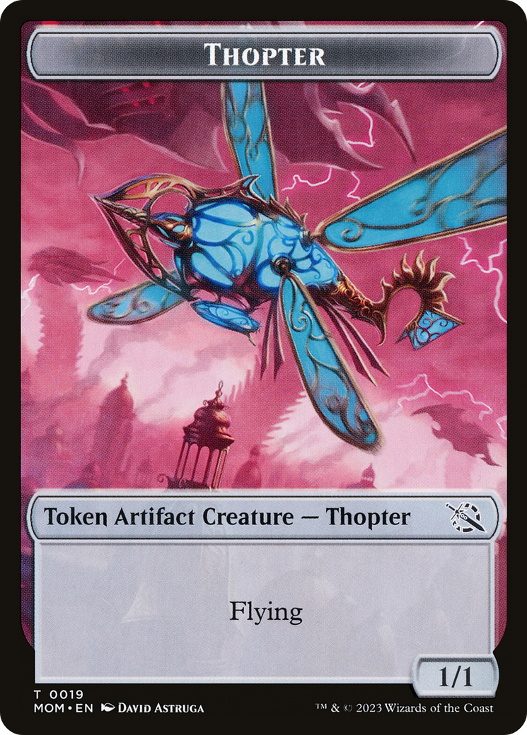 Warrior // Thopter Double-Sided Token [March of the Machine Tokens] | Eastridge Sports Cards & Games
