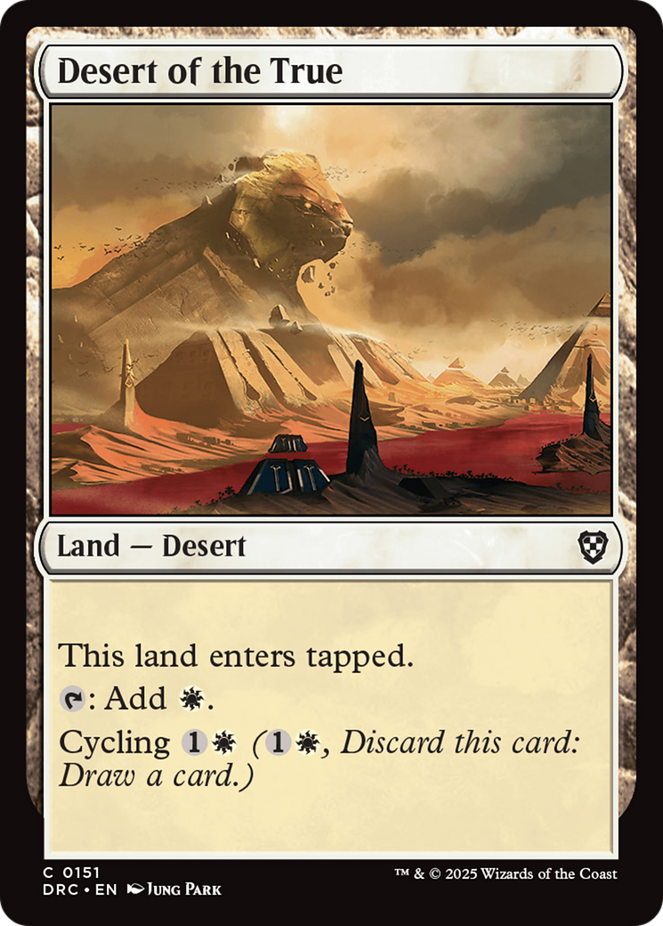 Desert of the True [Aetherdrift Commander] | Eastridge Sports Cards & Games