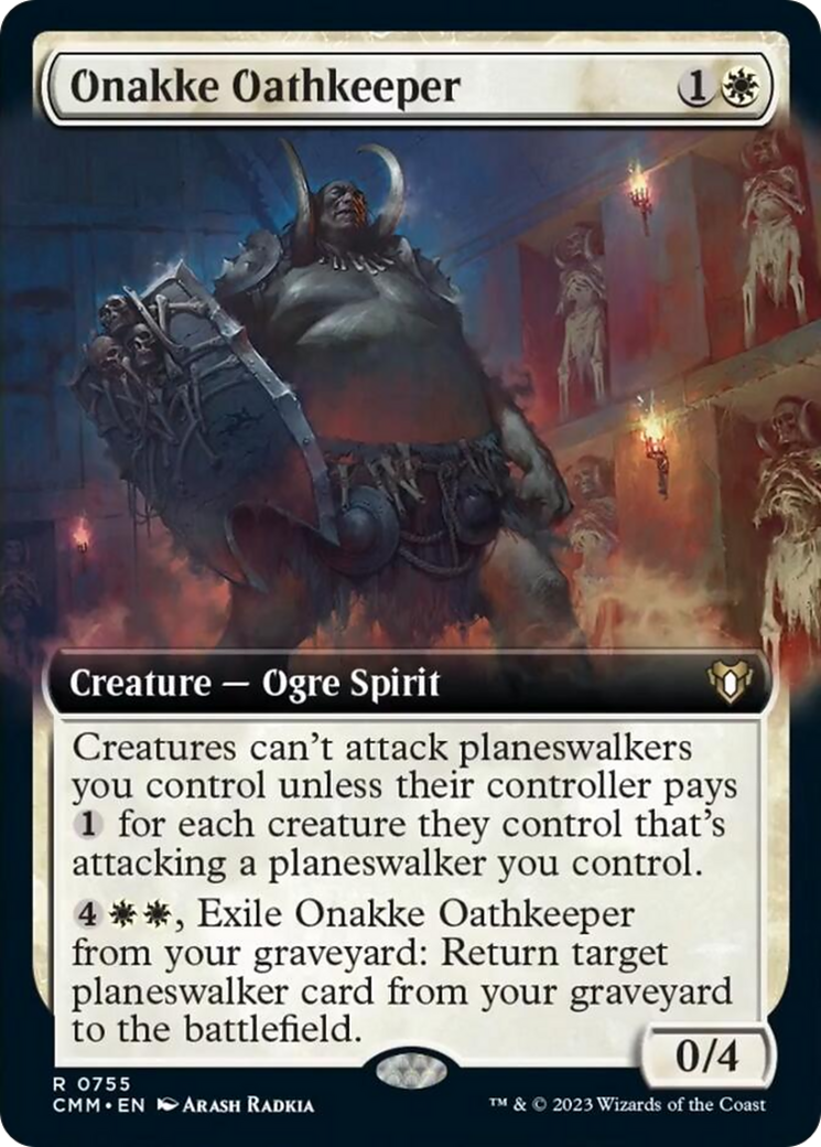 Onakke Oathkeeper (Extended Art) [Commander Masters] | Eastridge Sports Cards & Games