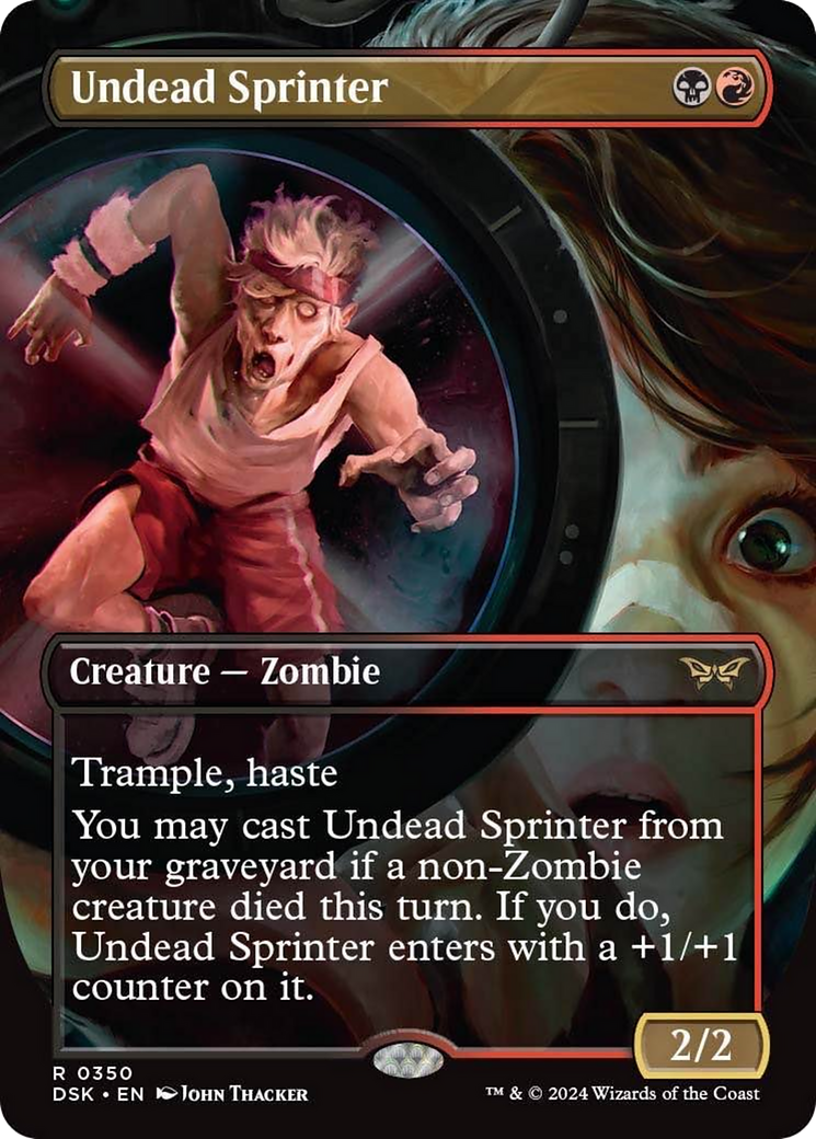 Undead Sprinter (Borderless) [Duskmourn: House of Horror] | Eastridge Sports Cards & Games