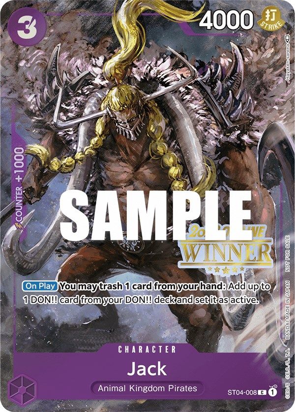 Jack (Offline Regional 2023) [Winner] [One Piece Promotion Cards] | Eastridge Sports Cards & Games