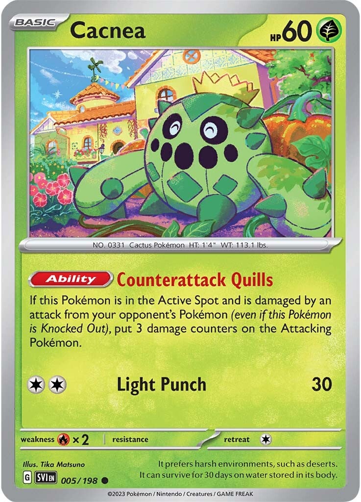 Cacnea (005/198) [Scarlet & Violet: Base Set] | Eastridge Sports Cards & Games