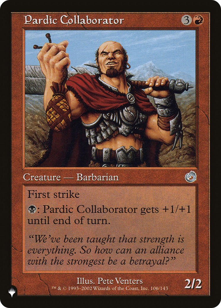 Pardic Collaborator [The List] | Eastridge Sports Cards & Games