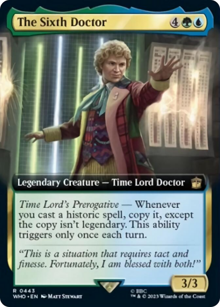 The Sixth Doctor (Extended Art) [Doctor Who] | Eastridge Sports Cards & Games