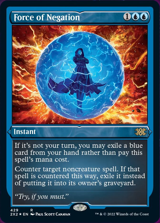 Force of Negation (Foil Etched) [Double Masters 2022] | Eastridge Sports Cards & Games