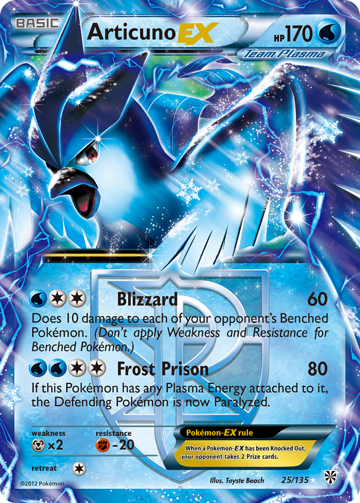Articuno EX (25/135) [Black & White: Plasma Storm] | Eastridge Sports Cards & Games