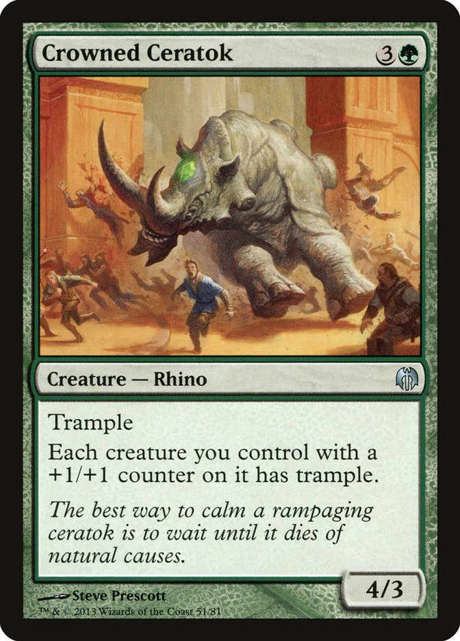 Crowned Ceratok [Duel Decks: Heroes vs. Monsters] | Eastridge Sports Cards & Games