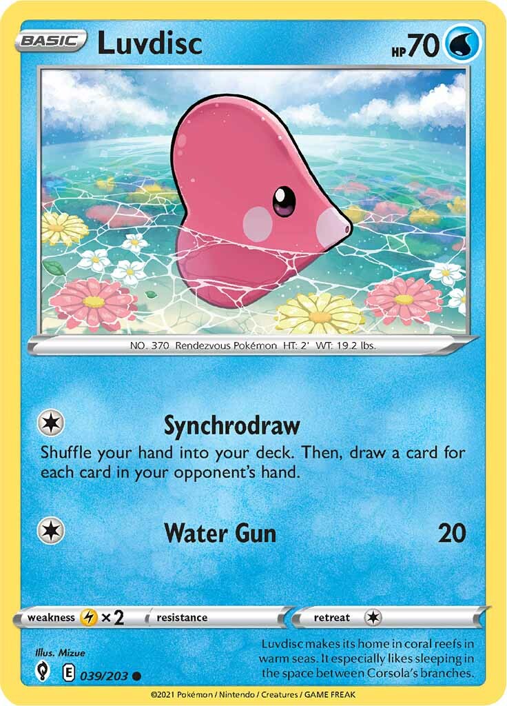 Luvdisc (039/203) [Sword & Shield: Evolving Skies] | Eastridge Sports Cards & Games