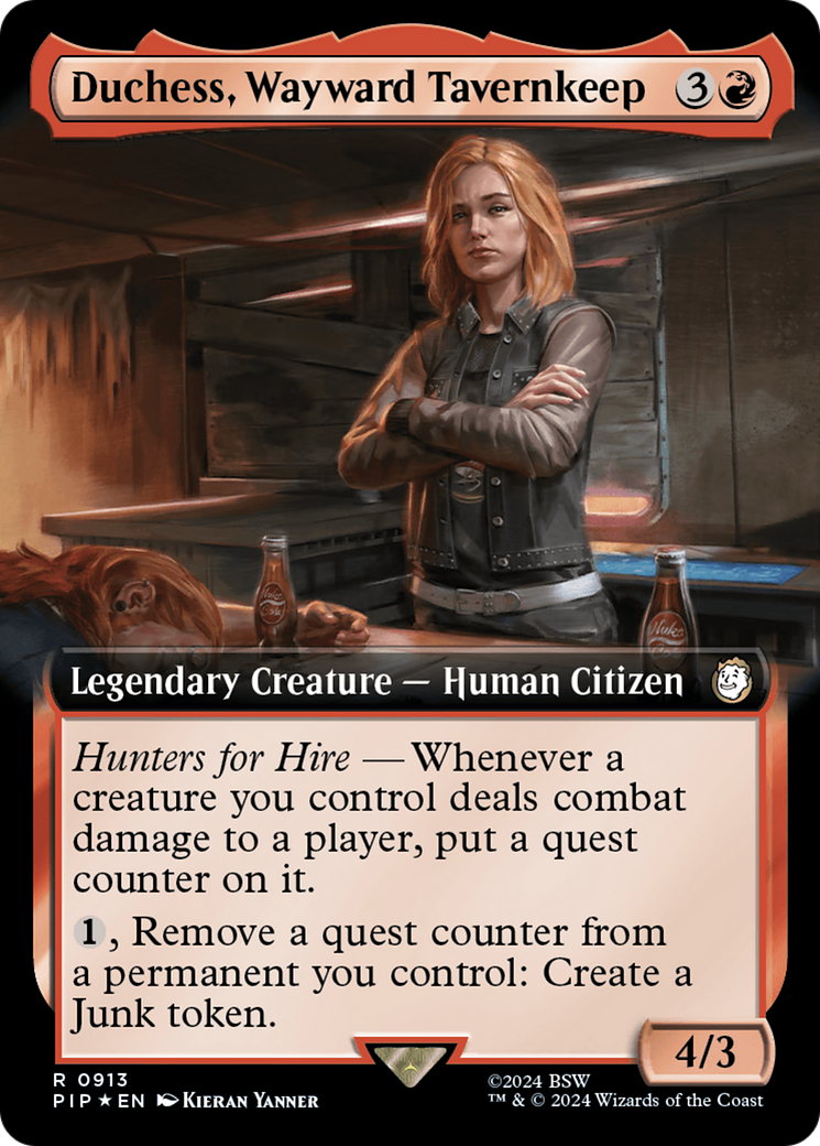 Duchess, Wayward Tavernkeep (Extended Art) (Surge Foil) [Fallout] | Eastridge Sports Cards & Games