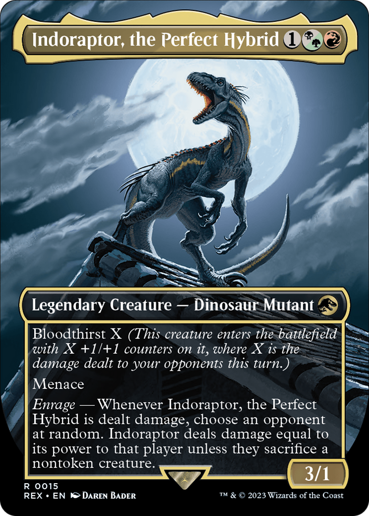 Indoraptor, the Perfect Hybrid (Borderless) [Jurassic World Collection] | Eastridge Sports Cards & Games