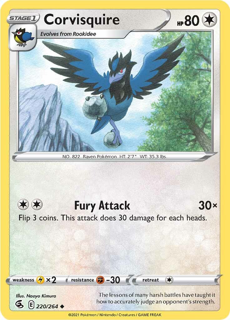 Corvisquire (220/264) [Sword & Shield: Fusion Strike] | Eastridge Sports Cards & Games