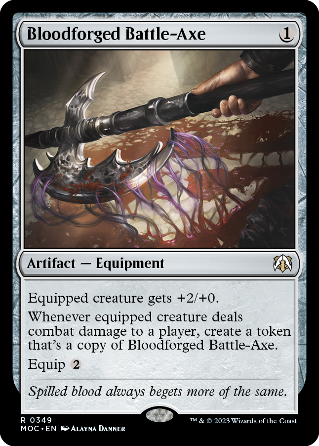 Bloodforged Battle-Axe [March of the Machine Commander] | Eastridge Sports Cards & Games