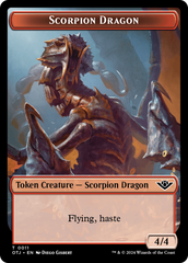 Scorpion Dragon // Plot Double-Sided Token [Outlaws of Thunder Junction Tokens] | Eastridge Sports Cards & Games