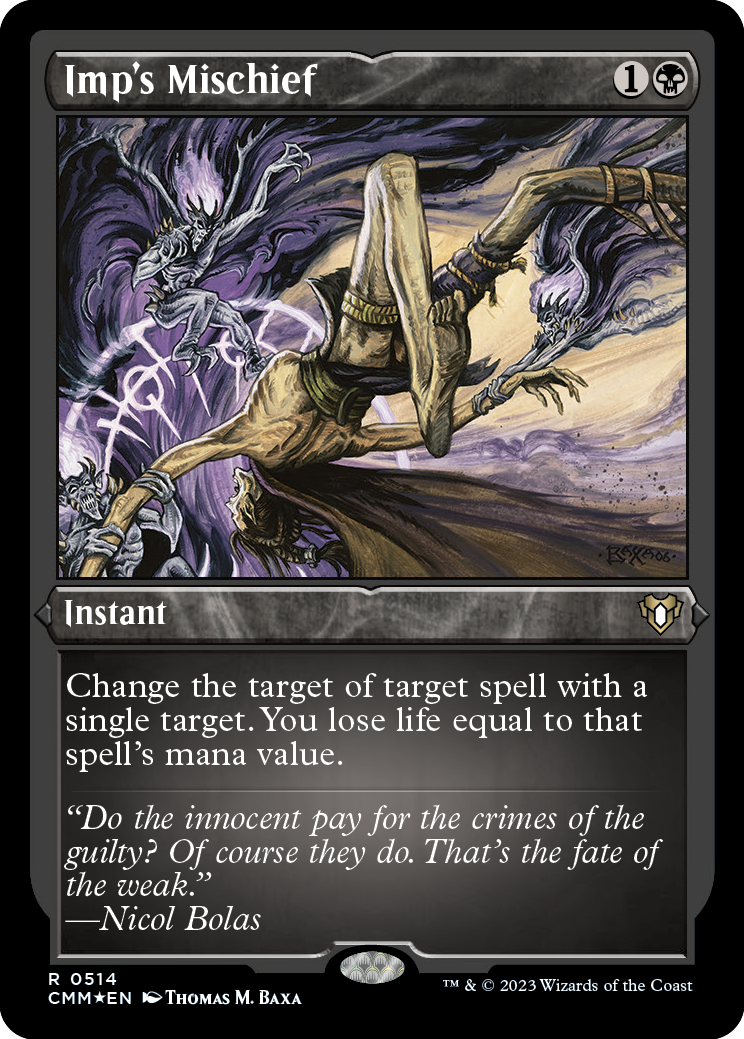 Imp's Mischief (Foil Etched) [Commander Masters] | Eastridge Sports Cards & Games