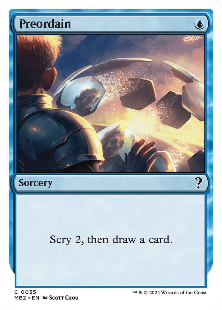 Preordain (White Border) [Mystery Booster 2] | Eastridge Sports Cards & Games