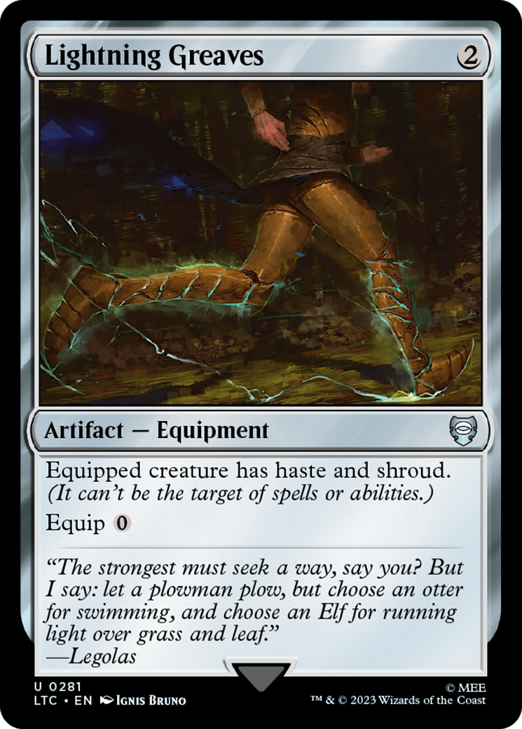 Lightning Greaves [The Lord of the Rings: Tales of Middle-Earth Commander] | Eastridge Sports Cards & Games