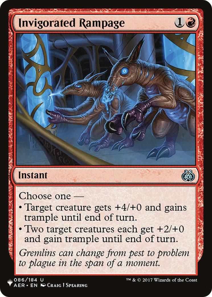 Invigorated Rampage [The List] | Eastridge Sports Cards & Games