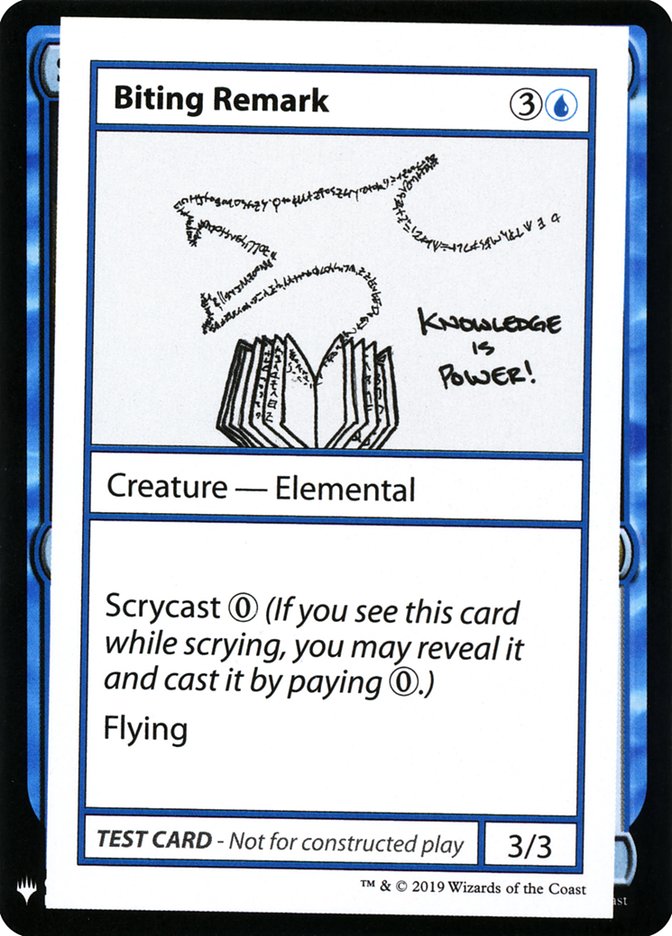 Biting Remark [Mystery Booster Playtest Cards] | Eastridge Sports Cards & Games