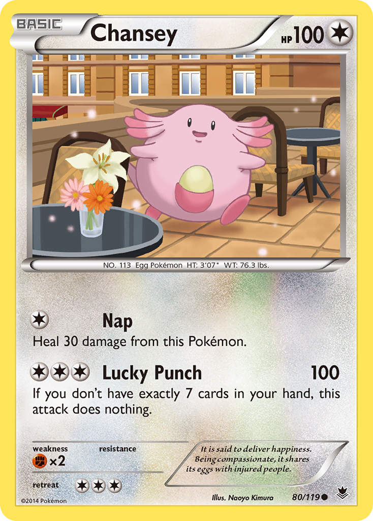 Chansey (80/119) [XY: Phantom Forces] | Eastridge Sports Cards & Games