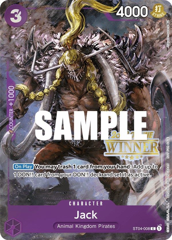 Jack (Online Regional 2023) [Winner] [One Piece Promotion Cards] | Eastridge Sports Cards & Games