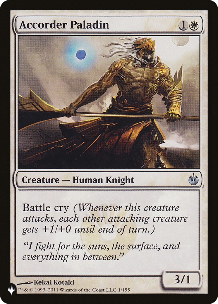 Accorder Paladin [The List] | Eastridge Sports Cards & Games