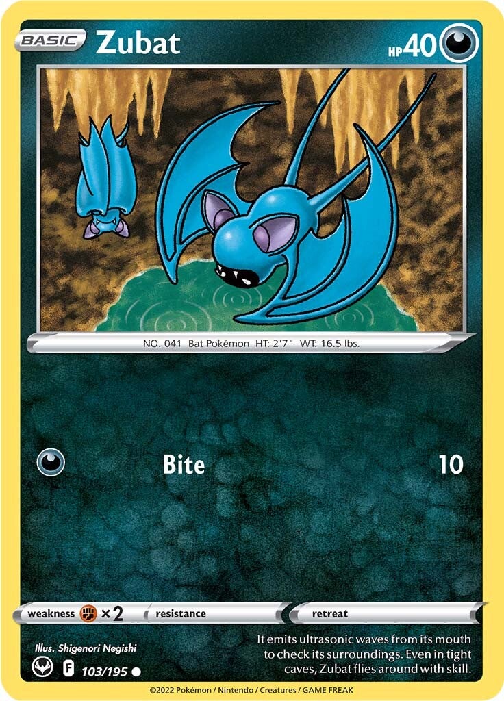 Zubat (103/195) [Sword & Shield: Silver Tempest] | Eastridge Sports Cards & Games