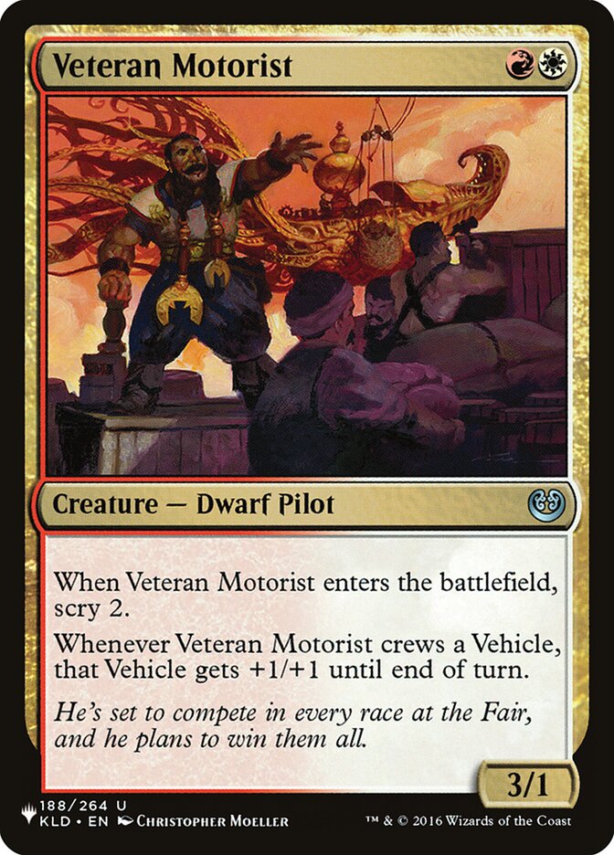 Veteran Motorist [The List] | Eastridge Sports Cards & Games