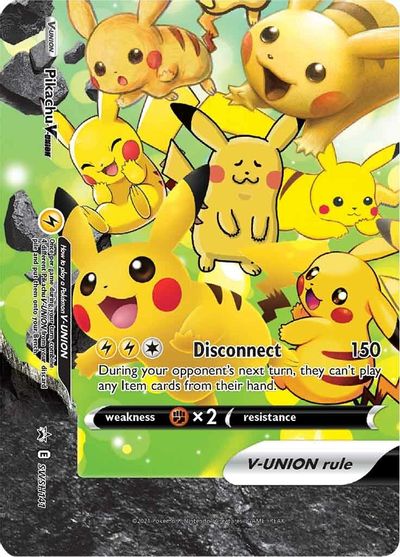 Pikachu V-UNION (SWSH141) (Celebrations) [Sword & Shield: Black Star Promos] | Eastridge Sports Cards & Games