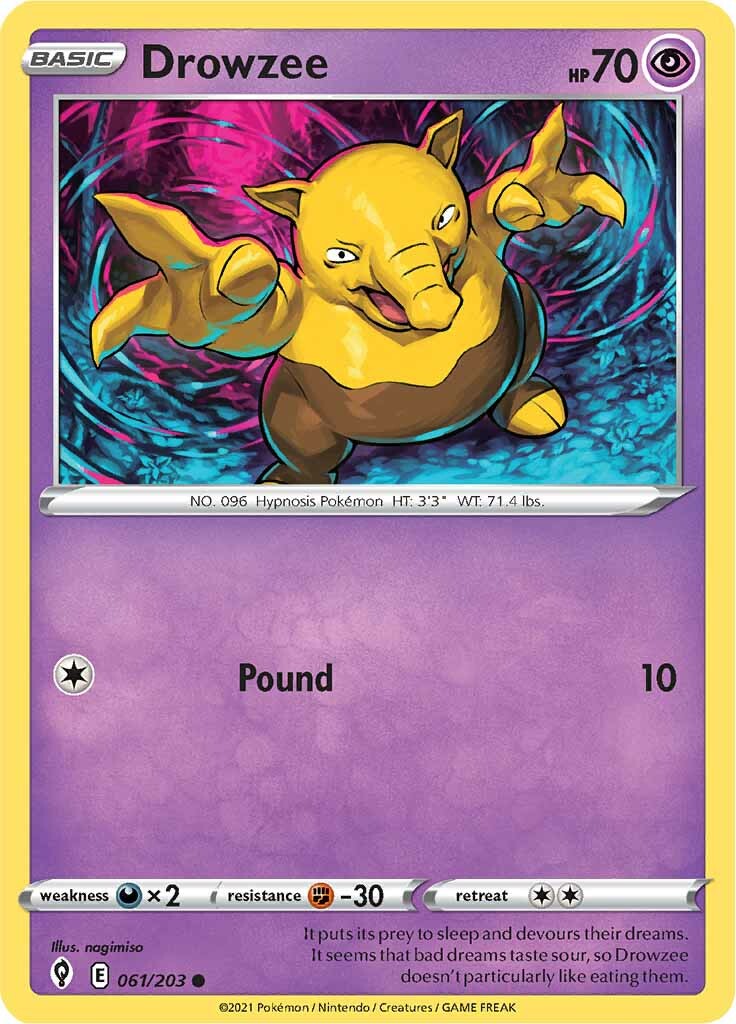 Drowzee (061/203) [Sword & Shield: Evolving Skies] | Eastridge Sports Cards & Games