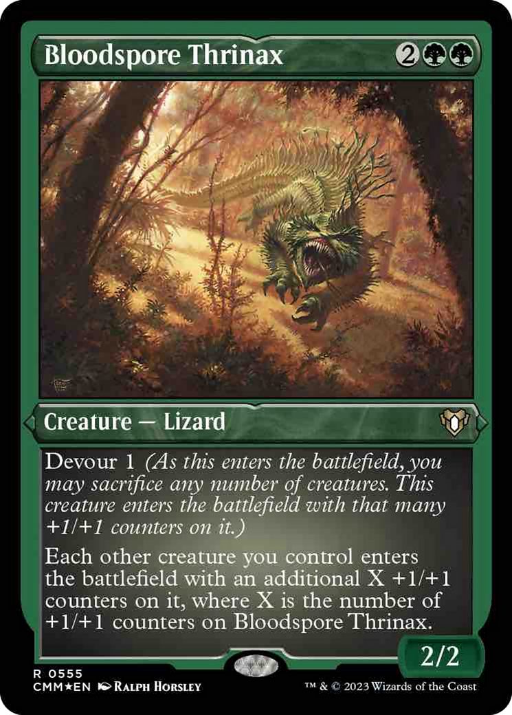Bloodspore Thrinax (Foil Etched) [Commander Masters] | Eastridge Sports Cards & Games