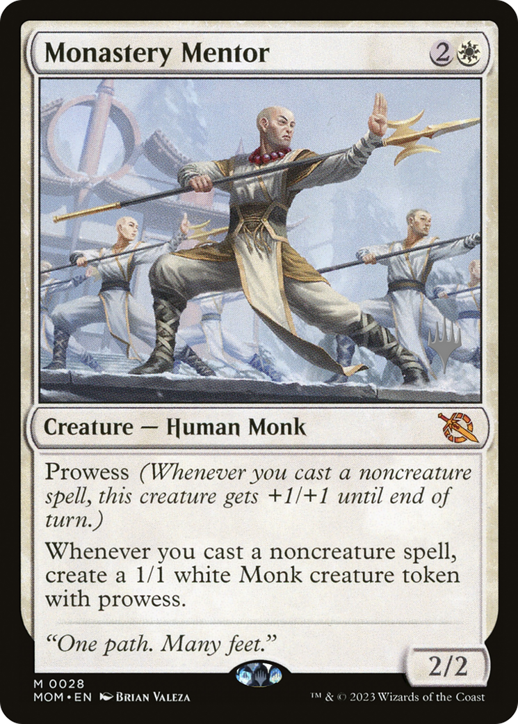 Monastery Mentor (Promo Pack) [March of the Machine Promos] | Eastridge Sports Cards & Games