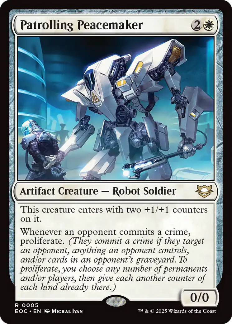 Patrolling Peacemaker [Edge of Eternities Commander] | Eastridge Sports Cards & Games