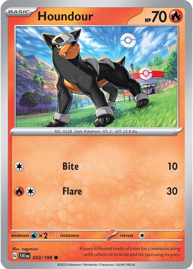 Houndour (033/198) [Scarlet & Violet: Base Set] | Eastridge Sports Cards & Games