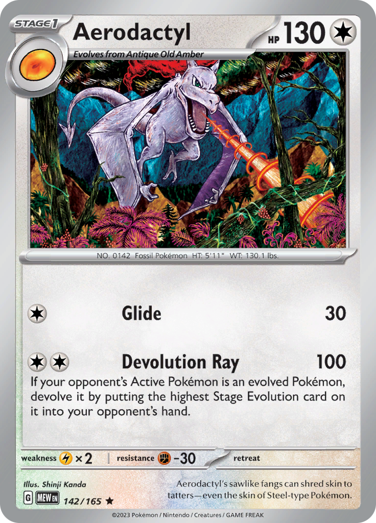 Aerodactyl (142/165) [Scarlet & Violet: 151] | Eastridge Sports Cards & Games