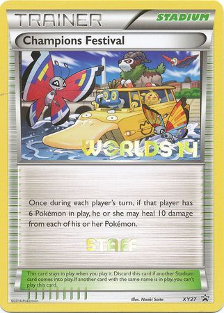 Champions Festival (XY27) (2014 Staff) [XY: Black Star Promos] | Eastridge Sports Cards & Games