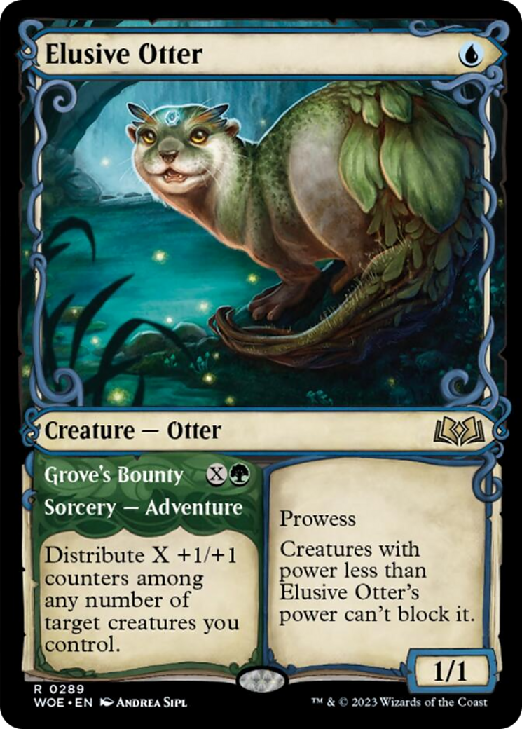 Elusive Otter // Grove's Bounty (Showcase) [Wilds of Eldraine] | Eastridge Sports Cards & Games