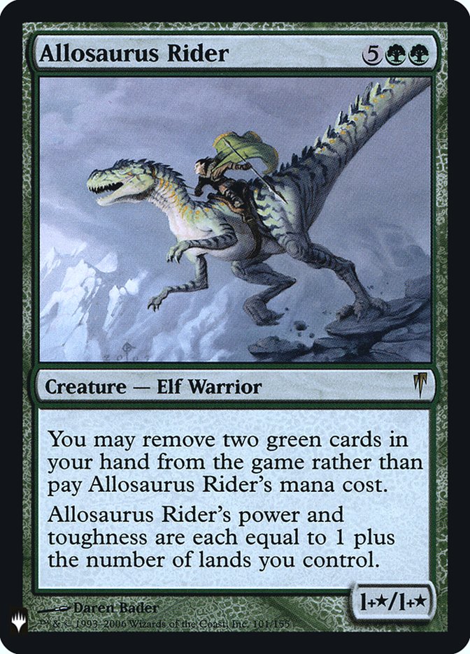 Allosaurus Rider [Mystery Booster] | Eastridge Sports Cards & Games