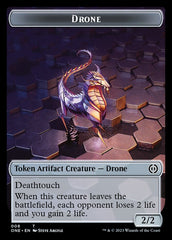 Rebel // Drone Double-Sided Token [Phyrexia: All Will Be One Tokens] | Eastridge Sports Cards & Games