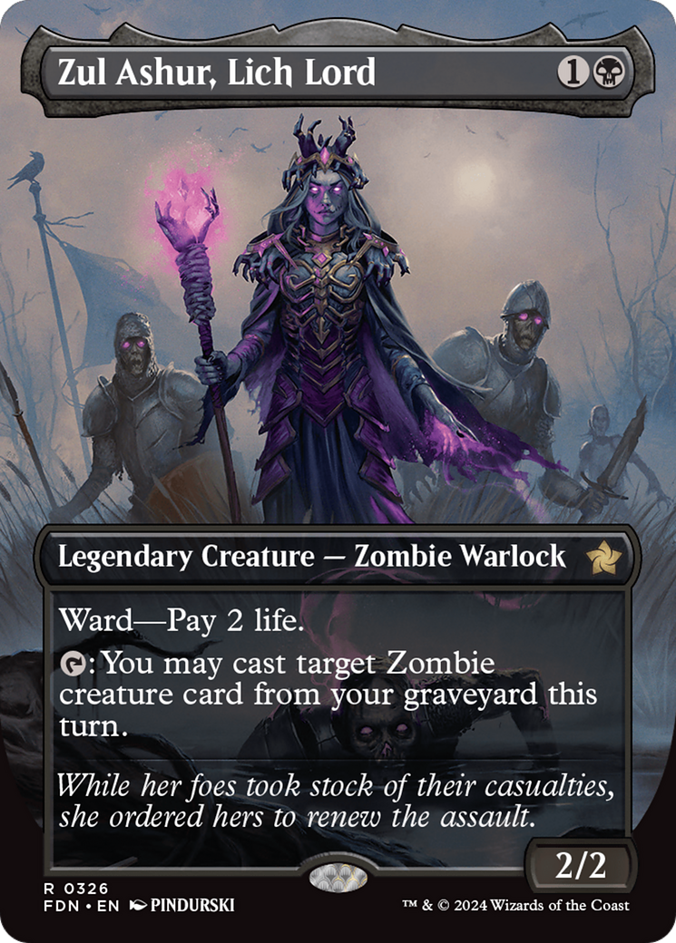 Zul Ashur, Lich Lord (Borderless) [Foundations] | Eastridge Sports Cards & Games